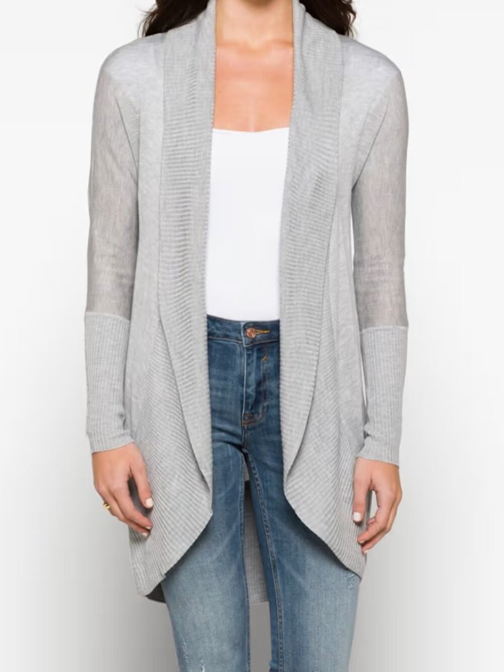 Stitchfix RD Style Sonole Open Drape Cardigan, Gray, Large, NWT